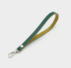 Angel Çanta Aksesuar Gerçek Deri Yeşil Renk Elcik Gümüş Metalli - Angel Çanta Aksesuar