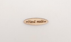 Angel Çanta Aksesuar 0.8X2.8 Cm Cm Ahşap Etiket 1 Adet No:3 - Angel Çanta Aksesuar