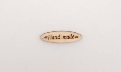 Angel Çanta Aksesuar 0.8X2.8 Cm Cm Ahşap Etiket 1 Adet No:3 - 1