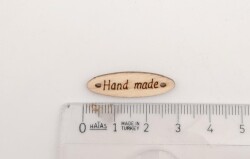 Angel Çanta Aksesuar 0.8X2.8 Cm Cm Ahşap Etiket 1 Adet No:3 - 2