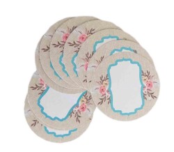 Angel Çanta Aksesuar 10Lu 7Cm Yuvarlak Yazısız Etiket - Angel Çanta Aksesuar