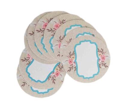 Angel Çanta Aksesuar 10Lu 7Cm Yuvarlak Yazısız Etiket - 1