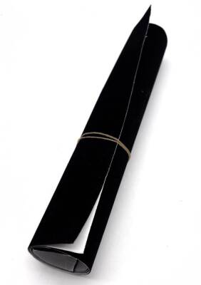 Angel Çanta Aksesuar Yapışkanlı Siyah Renk Nubuk Kumaş, Abiye Çanta Kalıp Astarı - 1