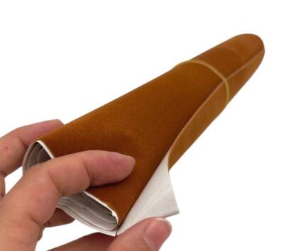 Angel Çanta Aksesuar Yapışkanlı Taba Renk Nubuk Kumaş, Abiye Çanta Kalıp Astarı - 2