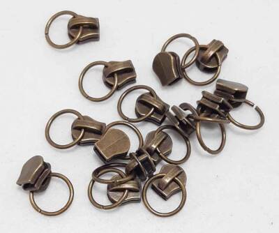 Angel Çanta Aksesuar Antik Fermuar Başı - 1