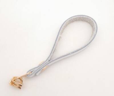 Angel Çanta Aksesuar Beyaz Renk Gerçek Derili Light Gold Döngülü Fermuar Başı - 2