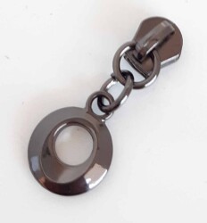 Angel Çanta Aksesuar Füme Fermuar Başı (Yuvarlak Model) - Angel Çanta Aksesuar