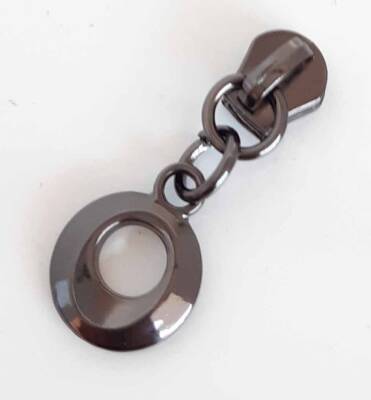 Angel Çanta Aksesuar Füme Fermuar Başı (Yuvarlak Model) - 1