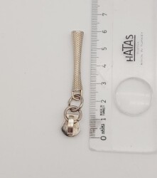 Angel Çanta Aksesuar Gümüş Renk 6 Cm Fermuar Başı - 3