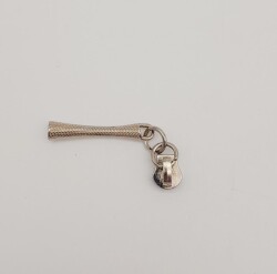 Angel Çanta Aksesuar Gümüş Renk 6 Cm Fermuar Başı - 2