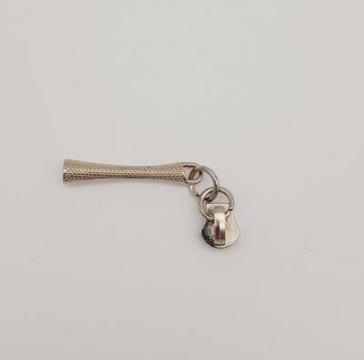 Angel Çanta Aksesuar Gümüş Renk 6 Cm Fermuar Başı - 2