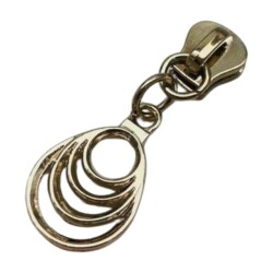 Angel Çanta Aksesuar Gümüş Renk Damla Model Fermuar Başı - 2