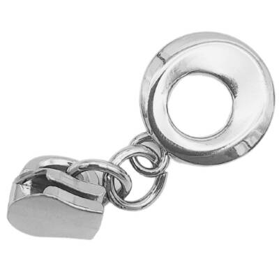 Angel Çanta Aksesuar Gümüş Renk Yuvarlak Tutmalı Fermuar Başı - 4