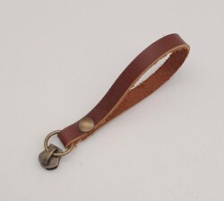 Angel Çanta Aksesuar Kızıl Kahve Renk Gerçek Derili Antik Döngülü Fermuar Başı - Angel Çanta Aksesuar