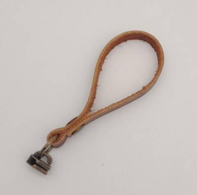 Angel Çanta Aksesuar Kızıl Kahve Renk Gerçek Derili Antik Döngülü Fermuar Başı - 2