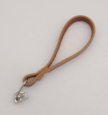 Angel Çanta Aksesuar Kızıl Kahve Renk Gerçek Derili Gümüş Döngülü Fermuar Başı - 2