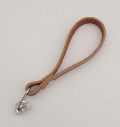 Angel Çanta Aksesuar Kızıl Kahve Renk Gerçek Derili Gümüş Döngülü Fermuar Başı - 2