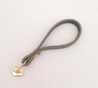 Angel Çanta Aksesuar Siyah Gerçek Derili Light Gold Döngülü Fermuar Başı - 2