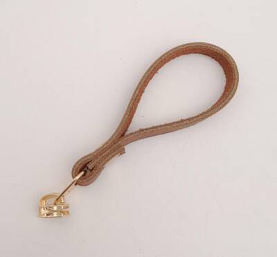 Angel Çanta Aksesuar Taba Gerçek Derili Light Gold Döngülü Fermuar Başı - 2