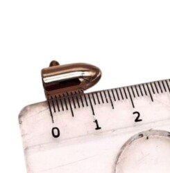 Angel Çanta Aksesuar Füme Renk Büzgü Ucu 2 Adet - Angel Çanta Aksesuar