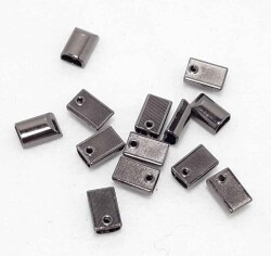 Angel Çanta Aksesuar Füme Renk Fermuar Stop, Büzgü Ucu (10 Adet) - Angel Çanta Aksesuar