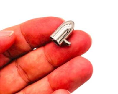 Angel Çanta Aksesuar Gümüş Renk Büzgü Ucu 2 Adet - 1