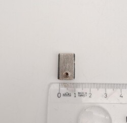 Angel Çanta Aksesuar Gümüş Renk Fermuar Stop Büzgü Ucu 1 Adet - 4