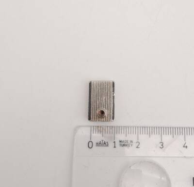 Angel Çanta Aksesuar Gümüş Renk Fermuar Stop Büzgü Ucu 1 Adet - 4