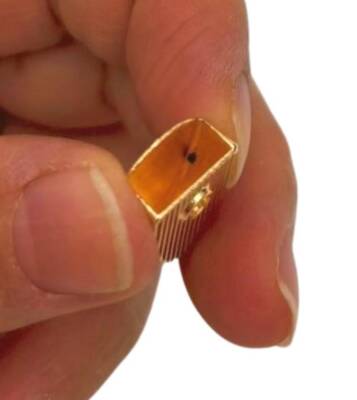 Angel Çanta Aksesuar Light Gold Renk Fermuar Stop Büzgü Ucu 2 Adet - 4