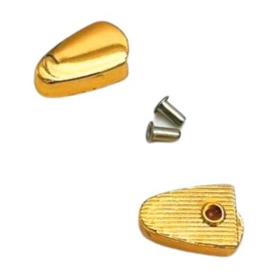 Angel Çanta Aksesuar Light Gold Renk Fermuar Stop Büzgü Ucu 2 Adet - 2