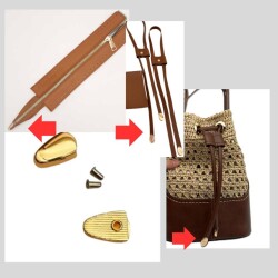 Angel Çanta Aksesuar Light Gold Renk Fermuar Stop Büzgü Ucu 2 Adet - Angel Çanta Aksesuar