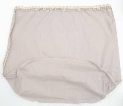 Angel Çanta Aksesuar Bej 25X12 Cm Oval Tabanlı Dikilmiş Fermuarsız Astar - 1