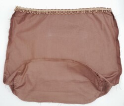 Angel Çanta Aksesuar Kahverengi 25X12 Cm Oval Tabanlı Dikilmiş Fermuarsız Astar - Angel Çanta Aksesuar