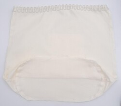 Angel Çanta Aksesuar Krem 25X12 Cm Oval Tabanlı Dikilmiş Fermuarsız Astar - Angel Çanta Aksesuar