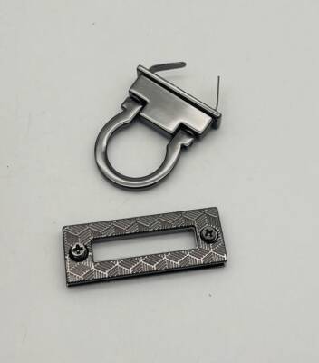 Angel Çanta Aksesuar 4.5x3 cm Halkalı Füme Renk Çanta Kilidi - 2