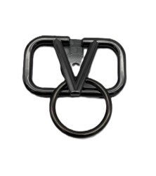 Angel Çanta Aksesuar 7x7 Cm V Marka Halkalı Füme Renk Çanta Kilidi - Angel Çanta Aksesuar