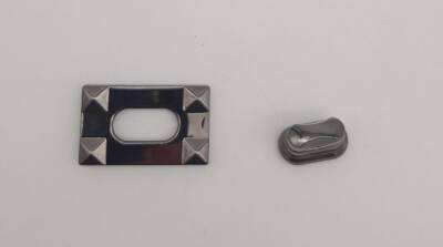 Angel Çanta Aksesuar Dikdörtgen Füme Kilit - 3