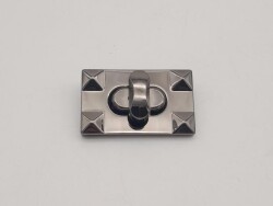 Angel Çanta Aksesuar Dikdörtgen Füme Kilit - 2