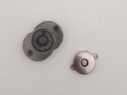 Angel Çanta Aksesuar Füme Çift Daire Mıknatıslı Kilit - 3