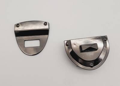 Angel Çanta Aksesuar Füme Renk Üçgen Kilit - 2