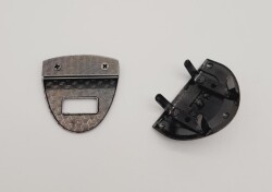 Angel Çanta Aksesuar Füme Renk Üçgen Kilit - 3