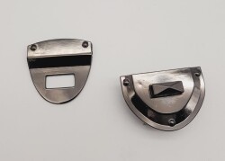 Angel Çanta Aksesuar Füme Renk Üçgen Kilit - 2