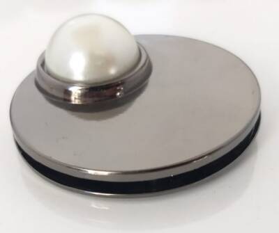 Angel Çanta Aksesuar İncili Kilit Füme No:77 - 1