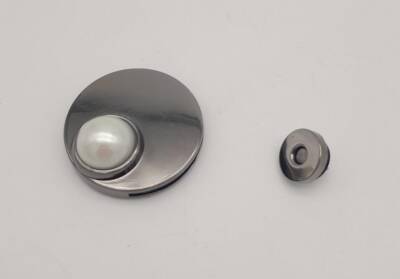 Angel Çanta Aksesuar İncili Kilit Füme No:77 - 2