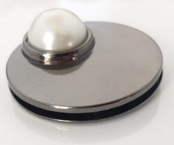 Angel Çanta Aksesuar İncili Kilit Füme No:77 - Angel Çanta Aksesuar