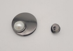 Angel Çanta Aksesuar İncili Kilit Füme No:77 - 2