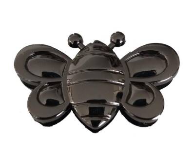 Angel Çanta Aksesuar Kelebek Model Mıknatıslı Kilit Füme - 1