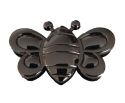 Angel Çanta Aksesuar Kelebek Model Mıknatıslı Kilit Füme - Angel Çanta Aksesuar