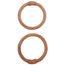 Angel Çanta Aksesuar 10.5 cm Yuvarlak Model Gerçek Bambu Çanta Sapı Taba Renk - 3