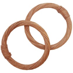 Angel Çanta Aksesuar 10.5 cm Yuvarlak Model Gerçek Bambu Çanta Sapı Taba Renk - Angel Çanta Aksesuar